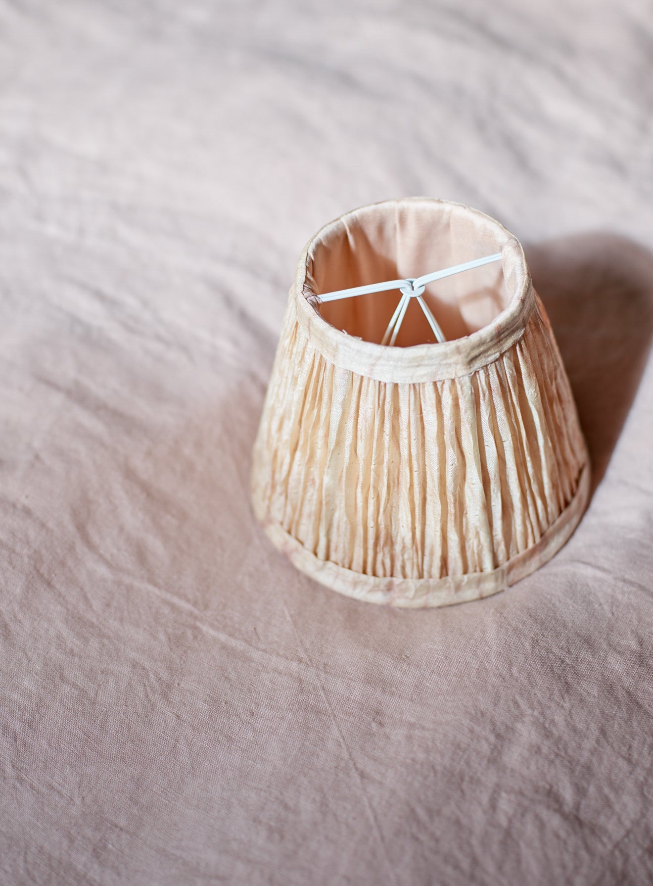 Shibori Silk Lampshade, Small