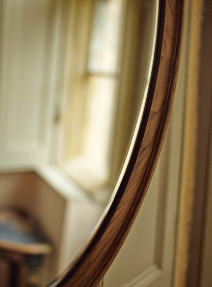Oliver Oak Mirror, Oval