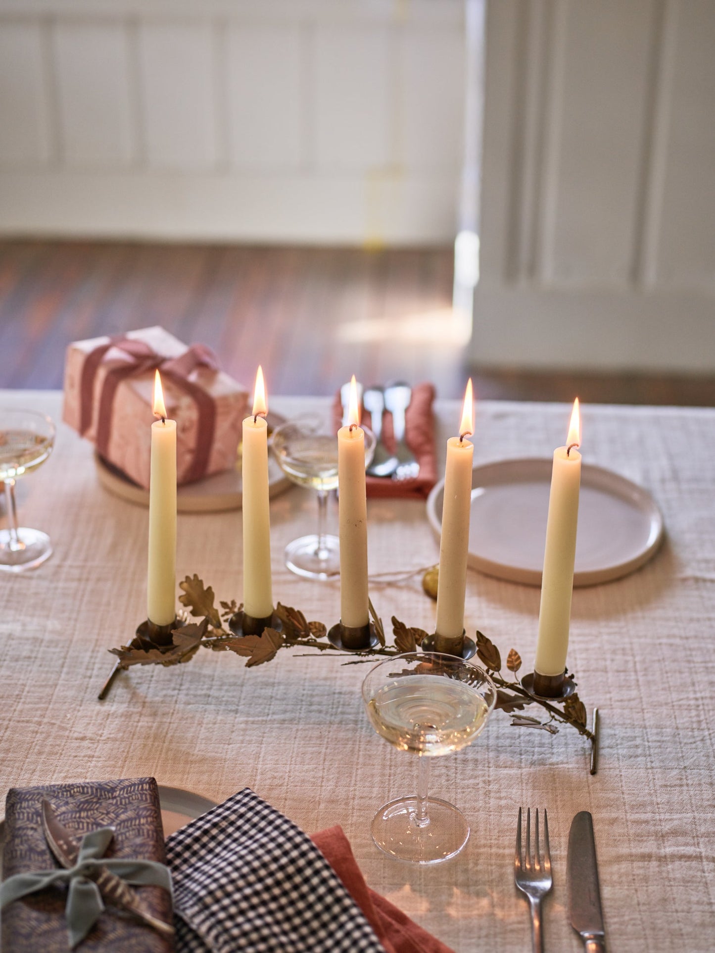 Ember Leaf Candelabra