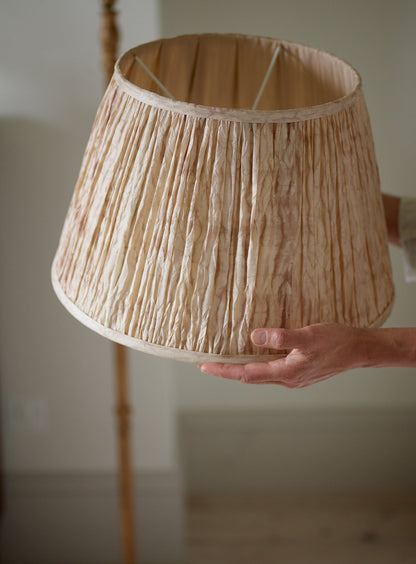 Shibori Silk Lampshade, Large